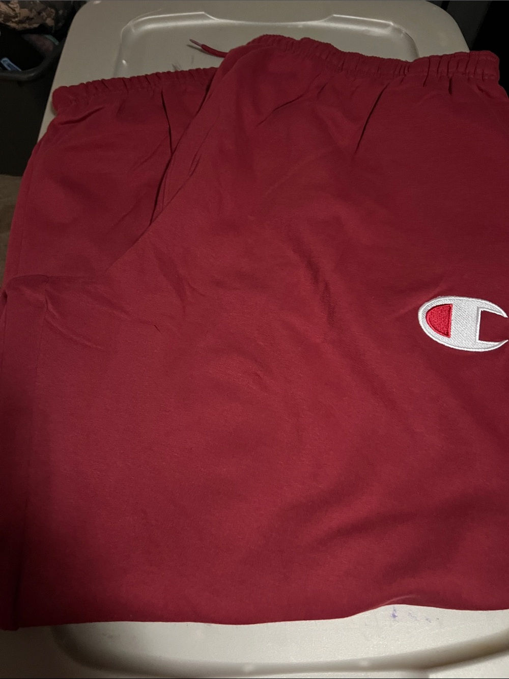 Champion Maroon Athletic fleece sweatpants with Embroidered Logo Sz 4XL